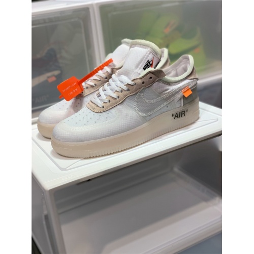 Replica Nike Air Force 1 &amp; OFF-WHITE For Men #770102, $85.00 USD, [ITEM#770102], Replica Nike Air Force 1 outlet from China