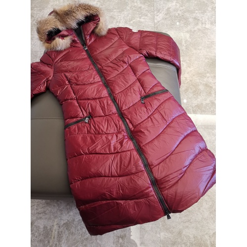 Replica Moncler Down Feather Coat Long Sleeved For Women #793188, $249.00 USD, [ITEM#793188], Replica Moncler Down Feather Coat outlet from China