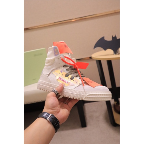 Replica Off-White High Tops Shoes For Men #808897 $102.00 USD for Wholesale
