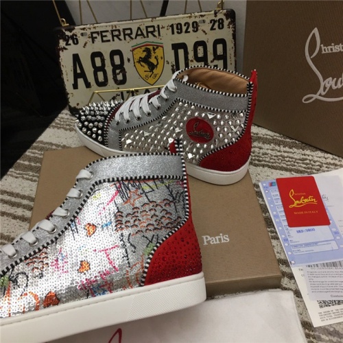 Replica Christian Louboutin High Tops Shoes For Men #812834 $92.00 USD for Wholesale