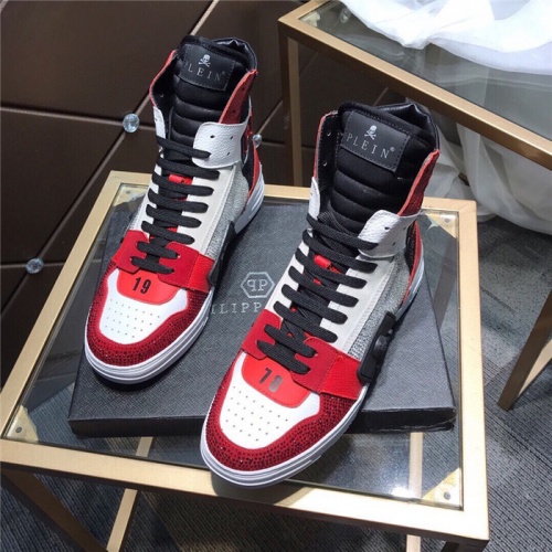 Replica Philipp Plein PP High Tops Shoes For Men #830275, $112.00 USD, [ITEM#830275], Replica Philipp Plein PP High Tops Shoes outlet from China