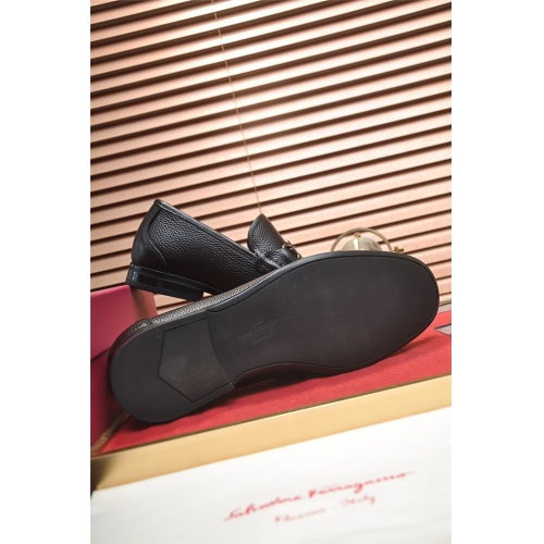 Replica Salvatore Ferragamo Leather Shoes For Men #832104 $96.00 USD for Wholesale