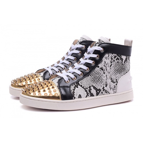 Replica Christian Louboutin High Tops Shoes For Men #833431, $98.00 USD, [ITEM#833431], Replica Christian Louboutin High Top Shoes outlet from China
