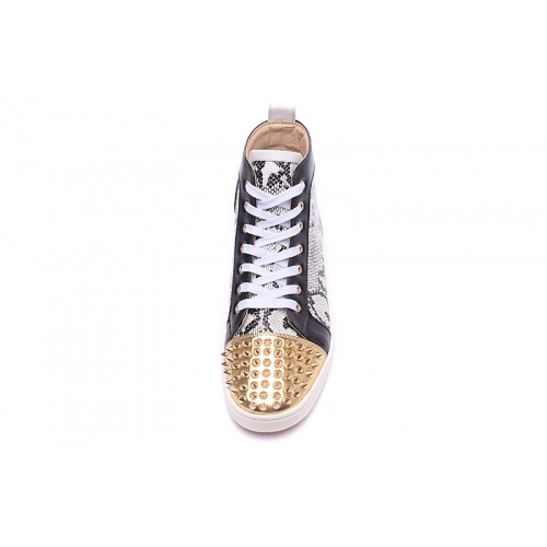 Replica Christian Louboutin High Tops Shoes For Men #833431 $98.00 USD for Wholesale
