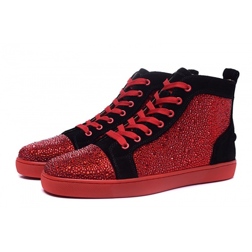 Replica Christian Louboutin High Tops Shoes For Men #833437, $98.00 USD, [ITEM#833437], Replica Christian Louboutin High Top Shoes outlet from China