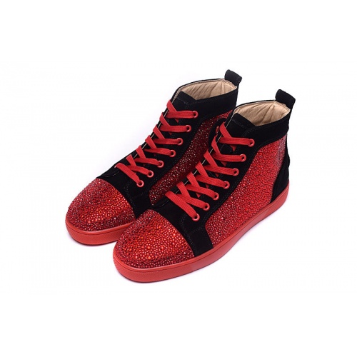 Replica Christian Louboutin High Tops Shoes For Men #833437 $98.00 USD for Wholesale