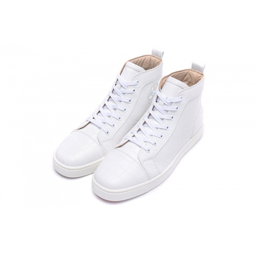 Replica Christian Louboutin High Tops Shoes For Men #833445 $96.00 USD for Wholesale