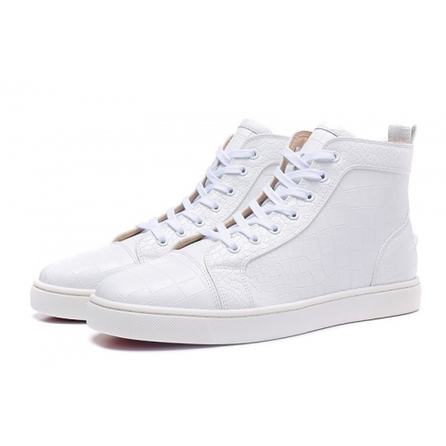 Replica Christian Louboutin High Tops Shoes For Men #833445 $96.00 USD for Wholesale