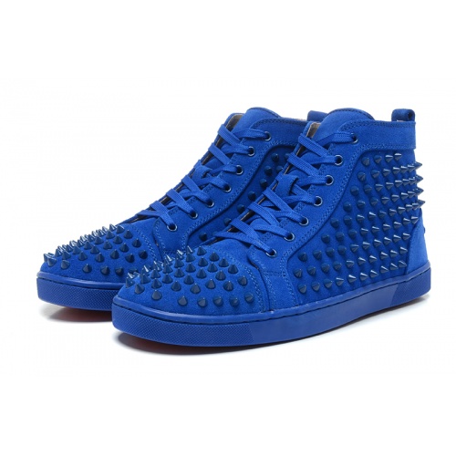 Replica Christian Louboutin High Tops Shoes For Men #833447 $98.00 USD for Wholesale