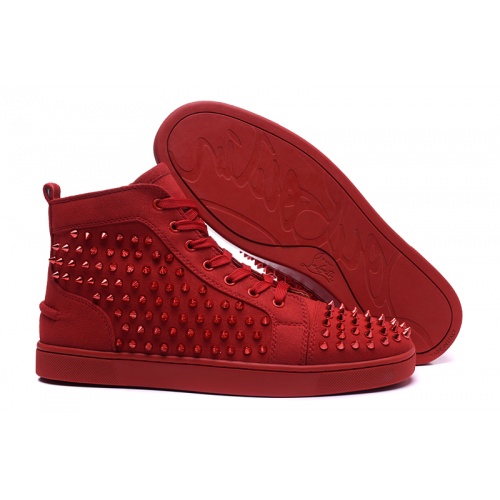 Replica Christian Louboutin High Tops Shoes For Men #833450, $98.00 USD, [ITEM#833450], Replica Christian Louboutin High Top Shoes outlet from China