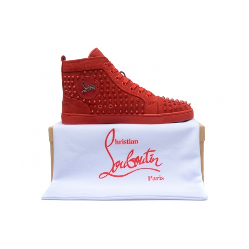 Replica Christian Louboutin High Tops Shoes For Men #833451 $98.00 USD for Wholesale