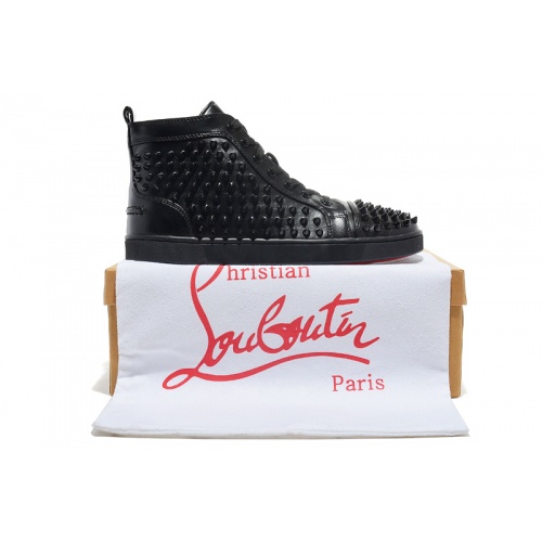 Replica Christian Louboutin High Tops Shoes For Men #833454 $98.00 USD for Wholesale