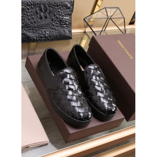 Replica Bottega Veneta BV Leather Shoes For Men #851050 $88.00 USD for Wholesale