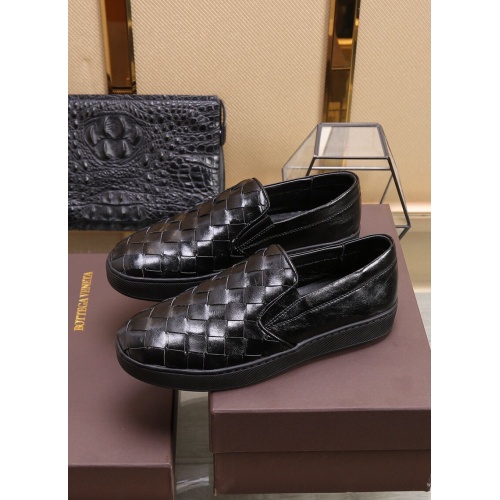 Replica Bottega Veneta BV Leather Shoes For Men #851050 $88.00 USD for Wholesale