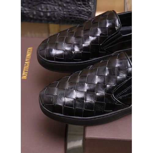 Replica Bottega Veneta BV Leather Shoes For Men #851050 $88.00 USD for Wholesale