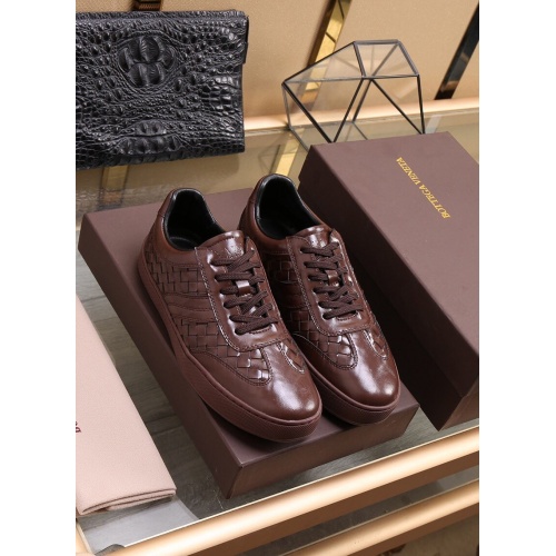 Replica Bottega Veneta BV Leather Shoes For Men #851055 $88.00 USD for Wholesale