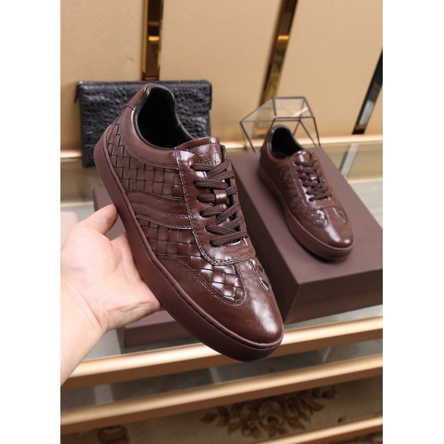 Replica Bottega Veneta BV Leather Shoes For Men #851055 $88.00 USD for Wholesale