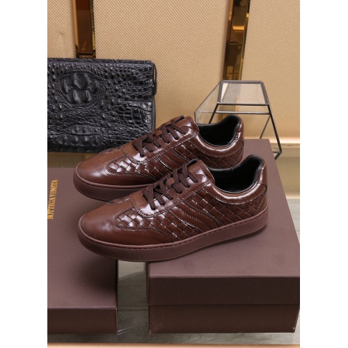 Replica Bottega Veneta BV Leather Shoes For Men #851055 $88.00 USD for Wholesale