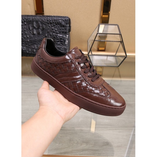 Replica Bottega Veneta BV Leather Shoes For Men #851055 $88.00 USD for Wholesale