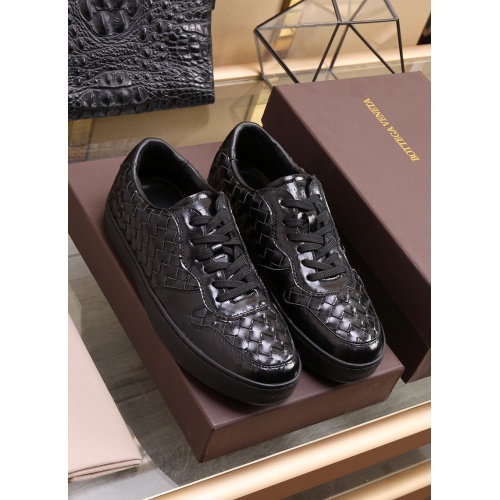 Replica Bottega Veneta BV Leather Shoes For Men #851056 $88.00 USD for Wholesale