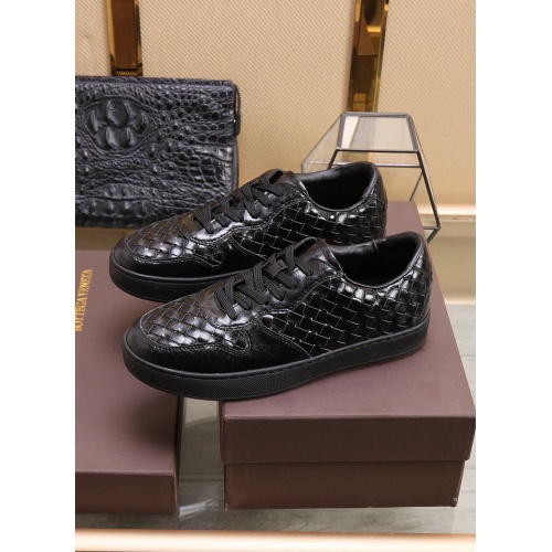 Replica Bottega Veneta BV Leather Shoes For Men #851056 $88.00 USD for Wholesale