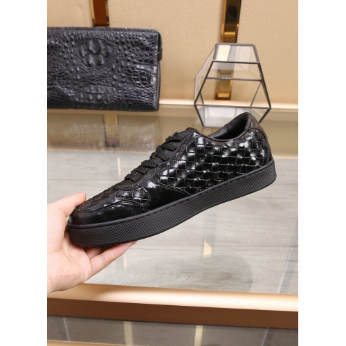 Replica Bottega Veneta BV Leather Shoes For Men #851056 $88.00 USD for Wholesale