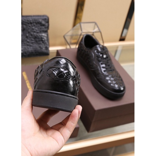 Replica Bottega Veneta BV Leather Shoes For Men #851056 $88.00 USD for Wholesale