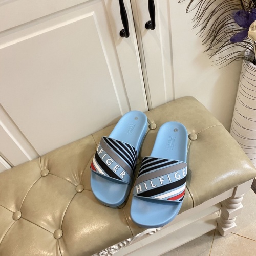 Replica Tommy Hilfiger TH Slippers For Men #853241 $43.00 USD for Wholesale