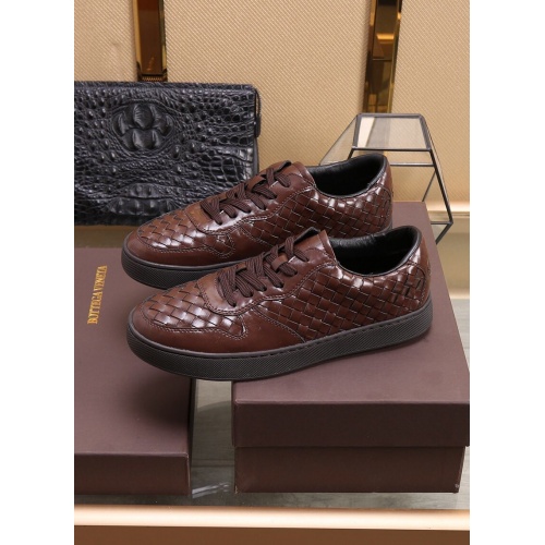 Replica Bottega Veneta BV Leather Shoes For Men #854712 $88.00 USD for Wholesale