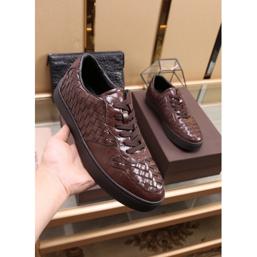 Replica Bottega Veneta BV Leather Shoes For Men #854712 $88.00 USD for Wholesale