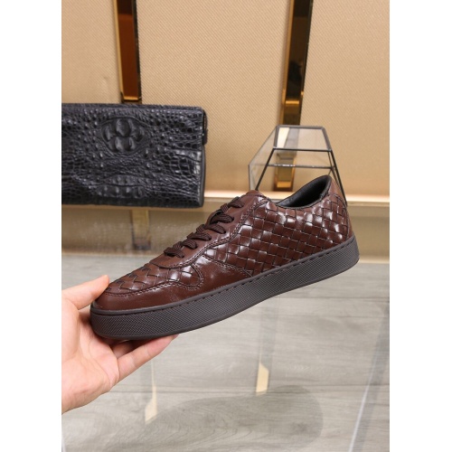 Replica Bottega Veneta BV Leather Shoes For Men #854712 $88.00 USD for Wholesale