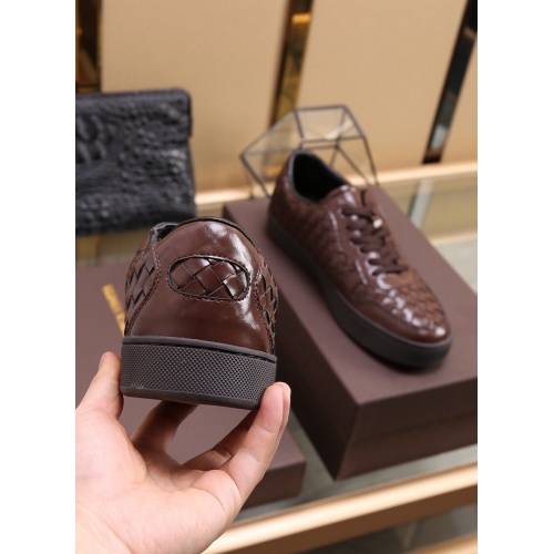 Replica Bottega Veneta BV Leather Shoes For Men #854712 $88.00 USD for Wholesale