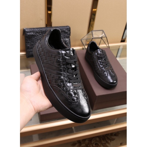 Replica Bottega Veneta BV Leather Shoes For Men #854716 $88.00 USD for Wholesale