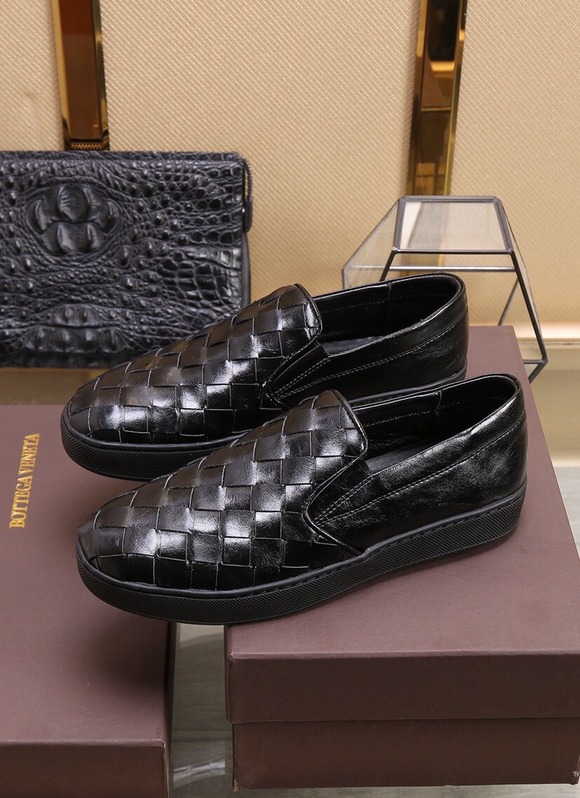 Replica Bottega Veneta BV Leather Shoes For Men #851050, $88.00 USD ...