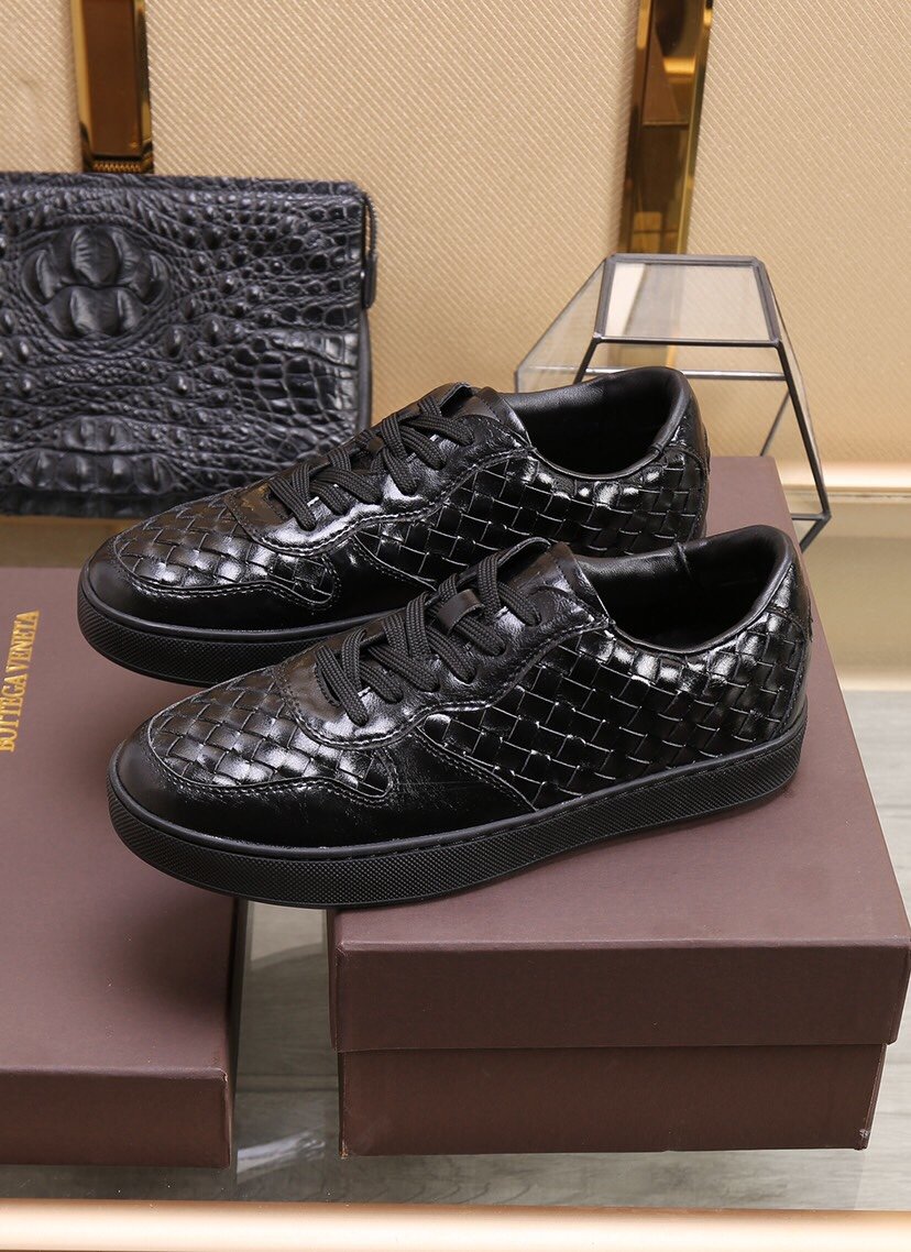 Replica Bottega Veneta BV Leather Shoes For Men #851056, $88.00 USD ...