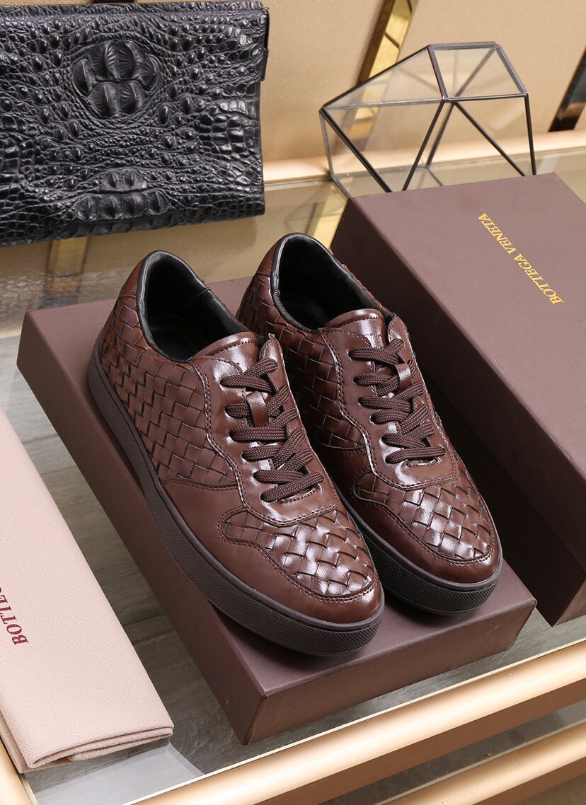 Replica Bottega Veneta BV Leather Shoes For Men #854712, $88.00 USD ...