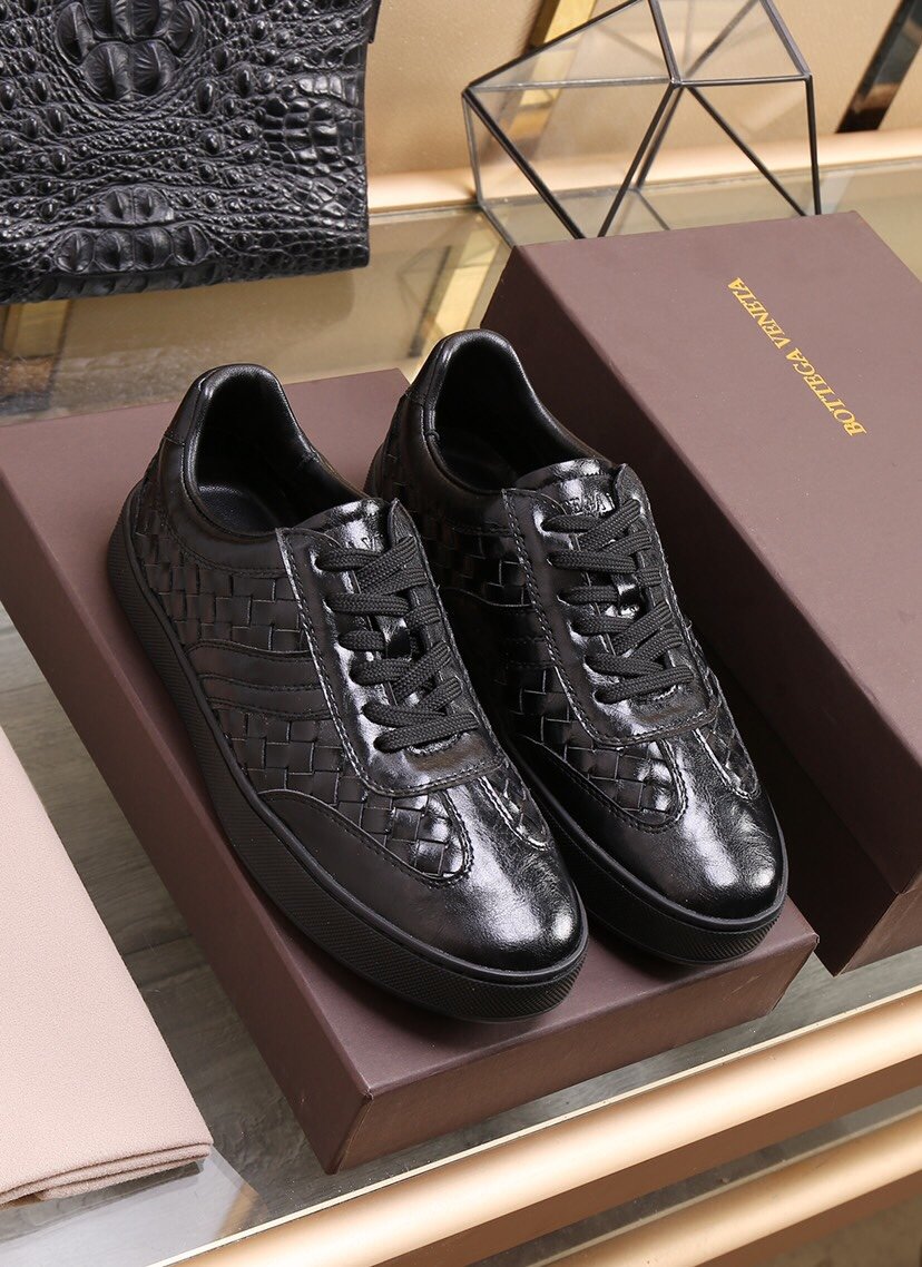 Replica Bottega Veneta BV Leather Shoes For Men #854716, $88.00 USD ...