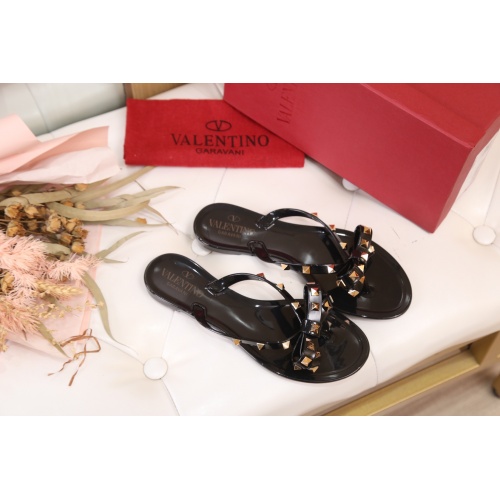 Replica Valentino Slippers For Women #860840 $42.00 USD for Wholesale