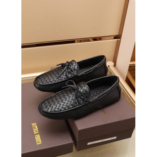 Replica Bottega Veneta BV Leather Shoes For Men #862646 $88.00 USD for Wholesale