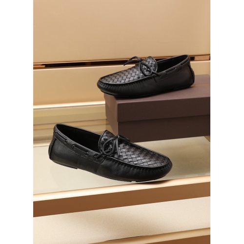 Replica Bottega Veneta BV Leather Shoes For Men #862646 $88.00 USD for Wholesale