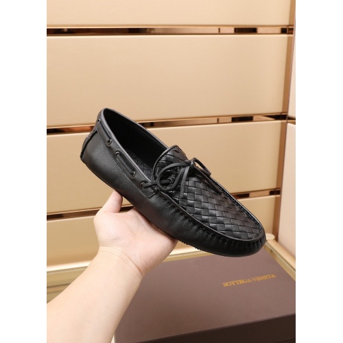 Replica Bottega Veneta BV Leather Shoes For Men #862646 $88.00 USD for Wholesale