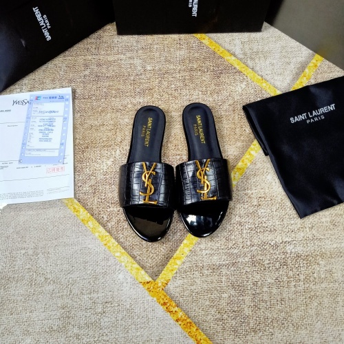 Replica Yves Saint Laurent YSL Slippers For Women #865657 $50.00 USD for Wholesale