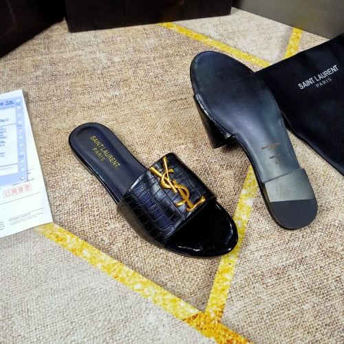 Replica Yves Saint Laurent YSL Slippers For Women #865657 $50.00 USD for Wholesale