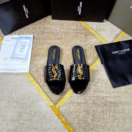 Replica Yves Saint Laurent YSL Slippers For Women #865658 $50.00 USD for Wholesale