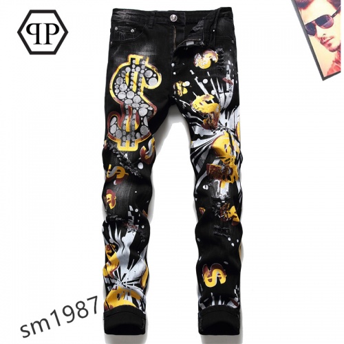 Replica Philipp Plein PP Jeans For Men #867380, $48.00 USD, [ITEM#867380], Replica Philipp Plein PP Jeans outlet from China