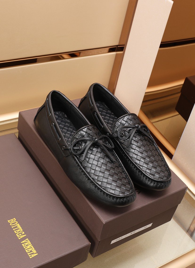 Replica Bottega Veneta BV Leather Shoes For Men #862646, $88.00 USD ...