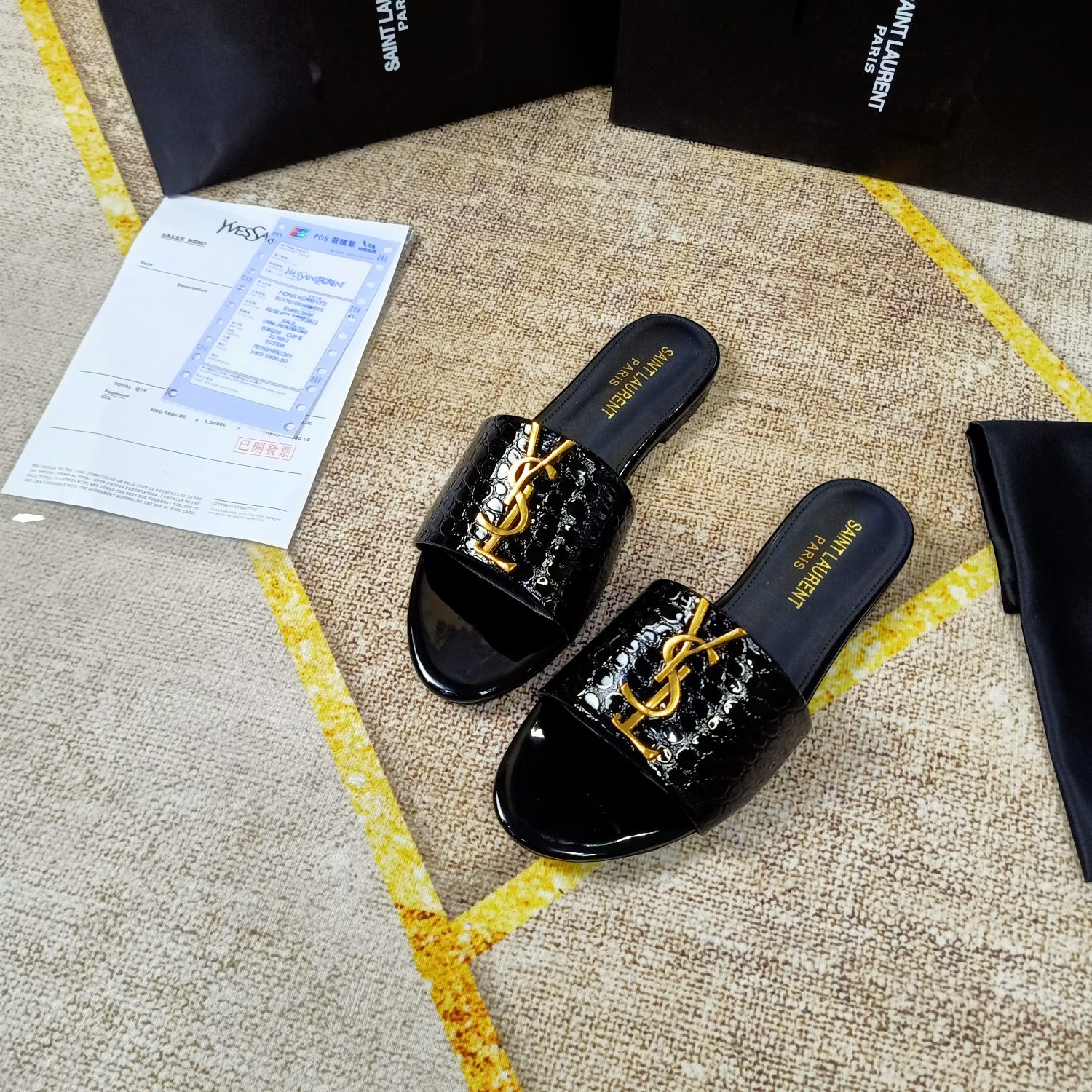 Replica Yves Saint Laurent YSL Slippers For Women #865658, $50.00 USD, [ITEM#865658], Replica 