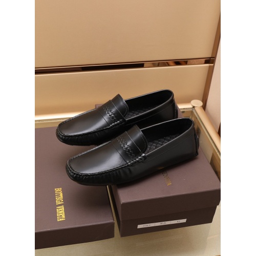 Replica Bottega Veneta BV Leather Shoes For Men #868863 $88.00 USD for Wholesale