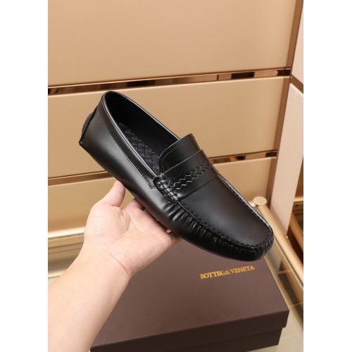 Replica Bottega Veneta BV Leather Shoes For Men #868863 $88.00 USD for Wholesale