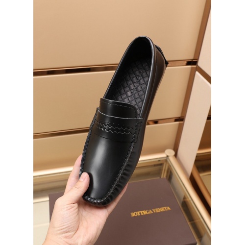 Replica Bottega Veneta BV Leather Shoes For Men #868863 $88.00 USD for Wholesale